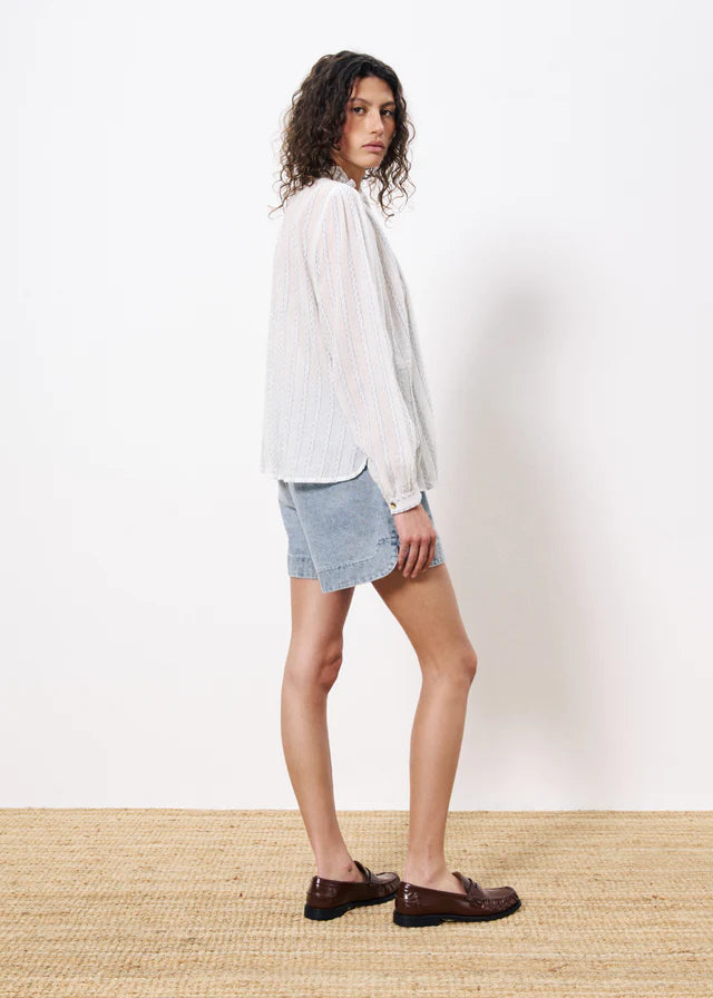 FRNCH "Celena Blouse" (Blanc)