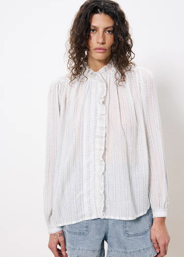 FRNCH "Celena Blouse" (Blanc)