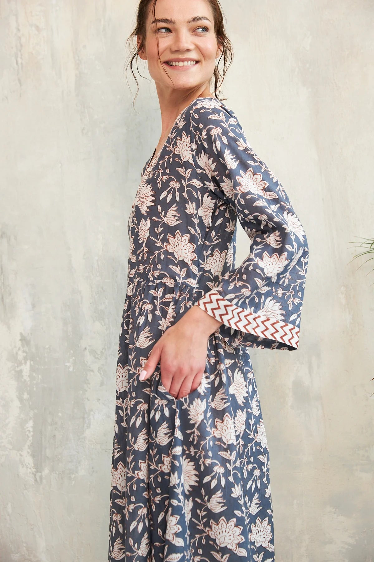 CHICO SOLEIL "Celine Dress" (Blue)