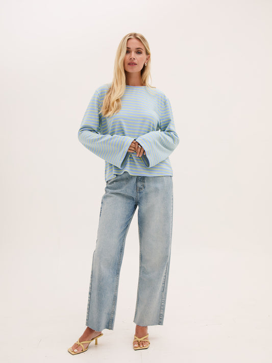 FIKA "Celine T Shirt" (Blue & Yellow"