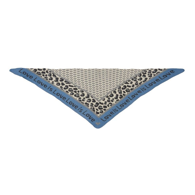MARTA DU CHATEAU "Clio Scarf" (Khaki/Olive/Blue)