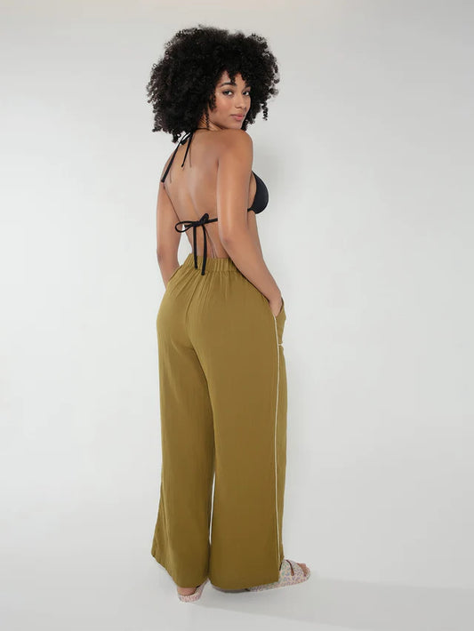NOOKI 'Clipper' Trouser (Navy/Olive)