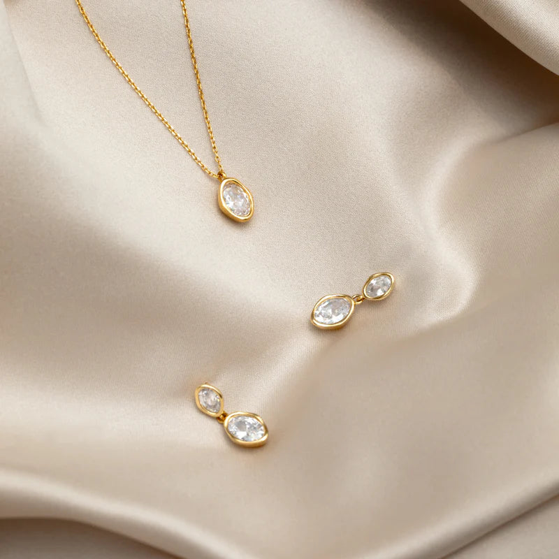 ORELIA "Organic Crystal Double Drop" (Gold)