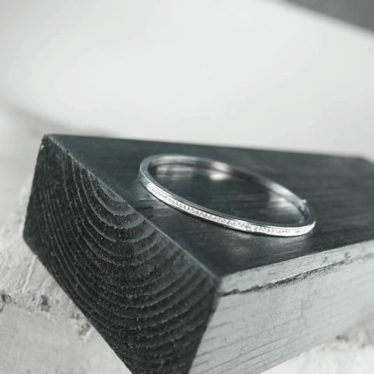 DANSK "Joy Waterproof Slim CZ Bangle" (Gold Plated)