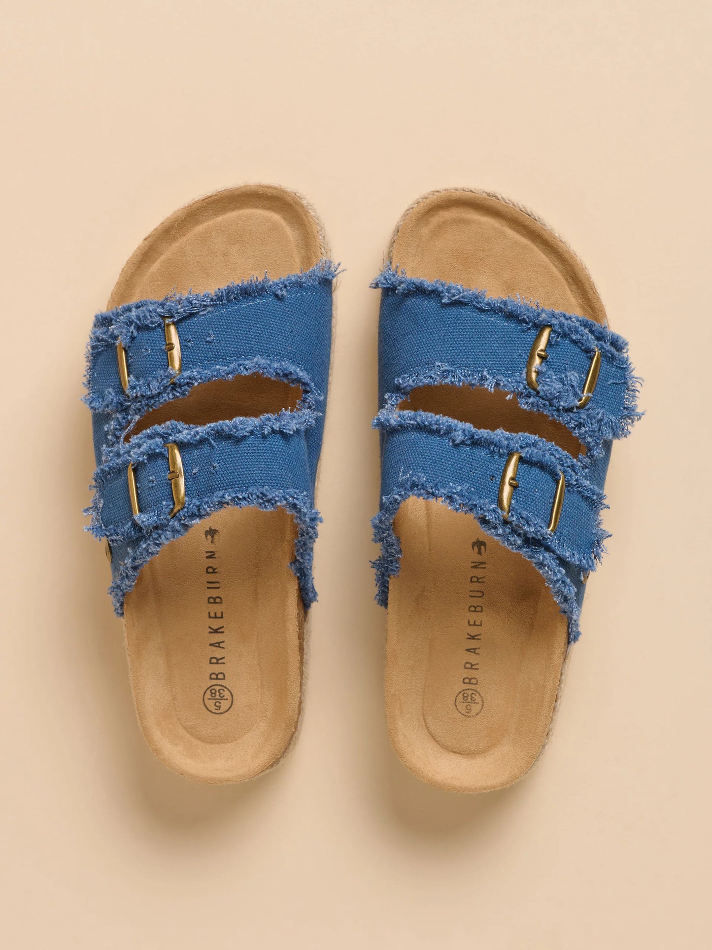 BRAKEBURN "Denim Platform Sandal" (BLue)