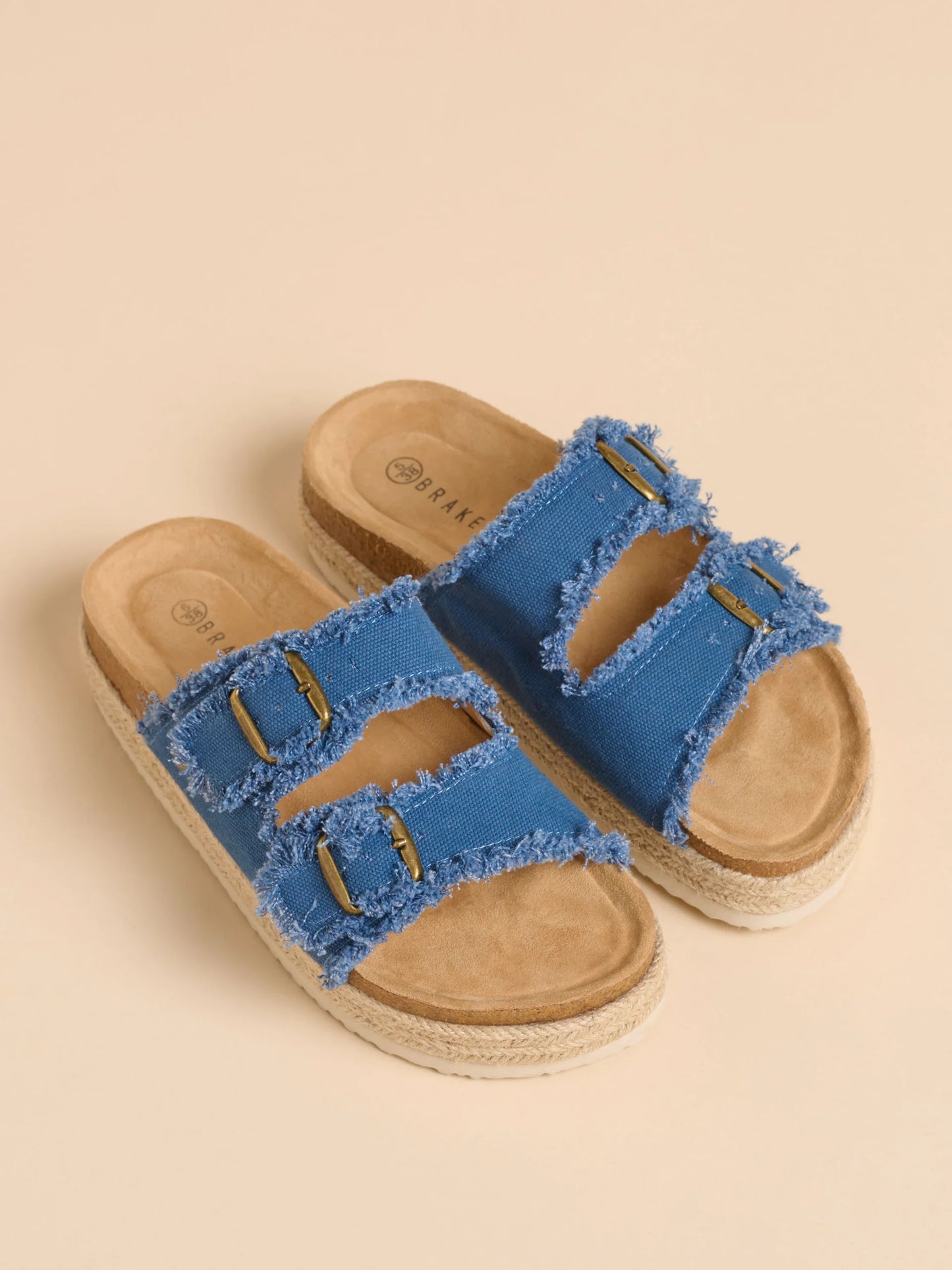 BRAKEBURN "Denim Platform Sandal" (BLue)