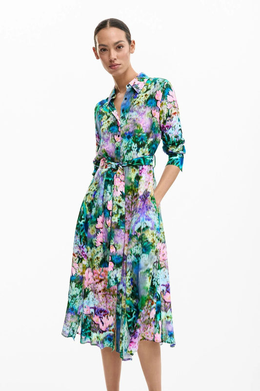 DESIGUAL " Milli Dress" (Aqua) - ClobR