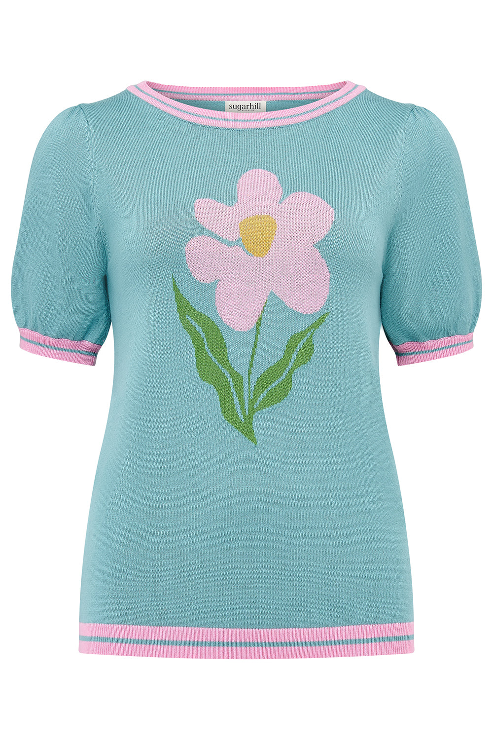 SUGARHILL "Dominique Knit Top" (Green)