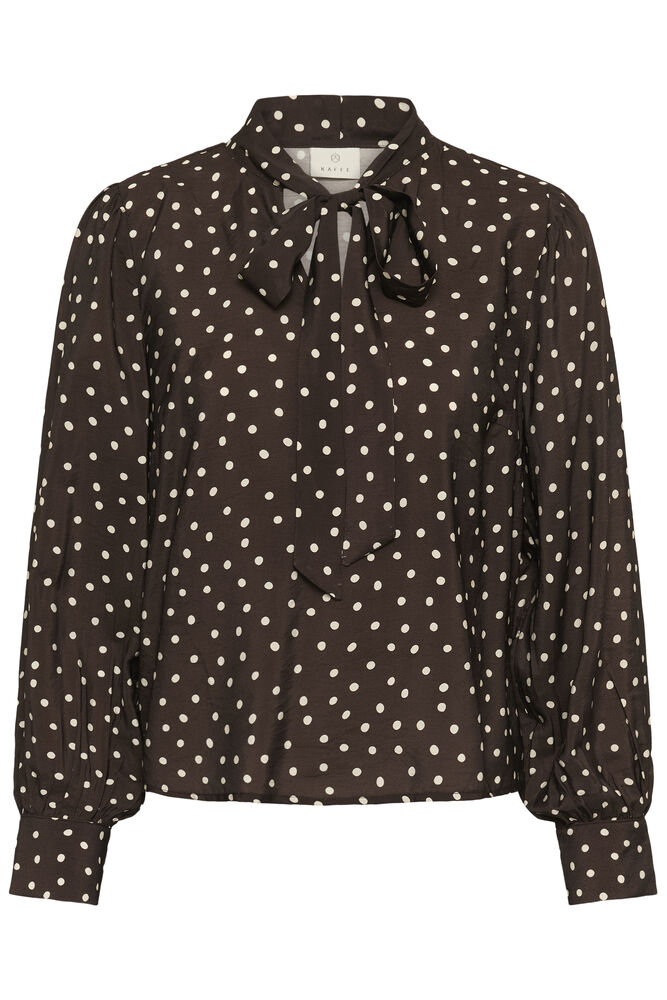 KAFFE "KADotte Blouse" (Coffee Bean)