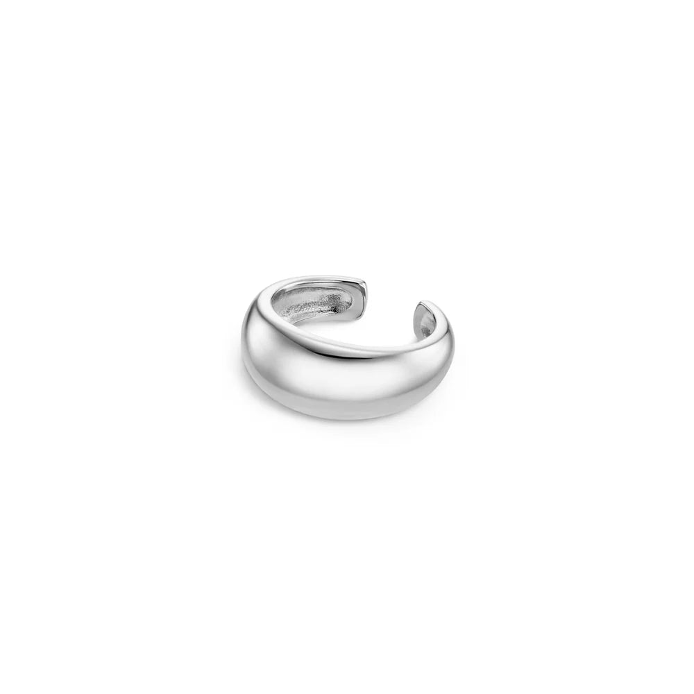 ORELIA "Polished Domed Ear Cuff" (Silver)