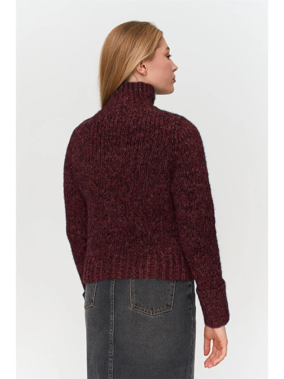 24 COLOURS "Emma Cardigan" (Bordeaux)
