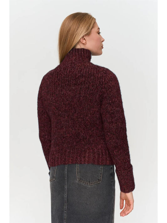 24 COLOURS "Emma Cardigan" (Bordeaux)