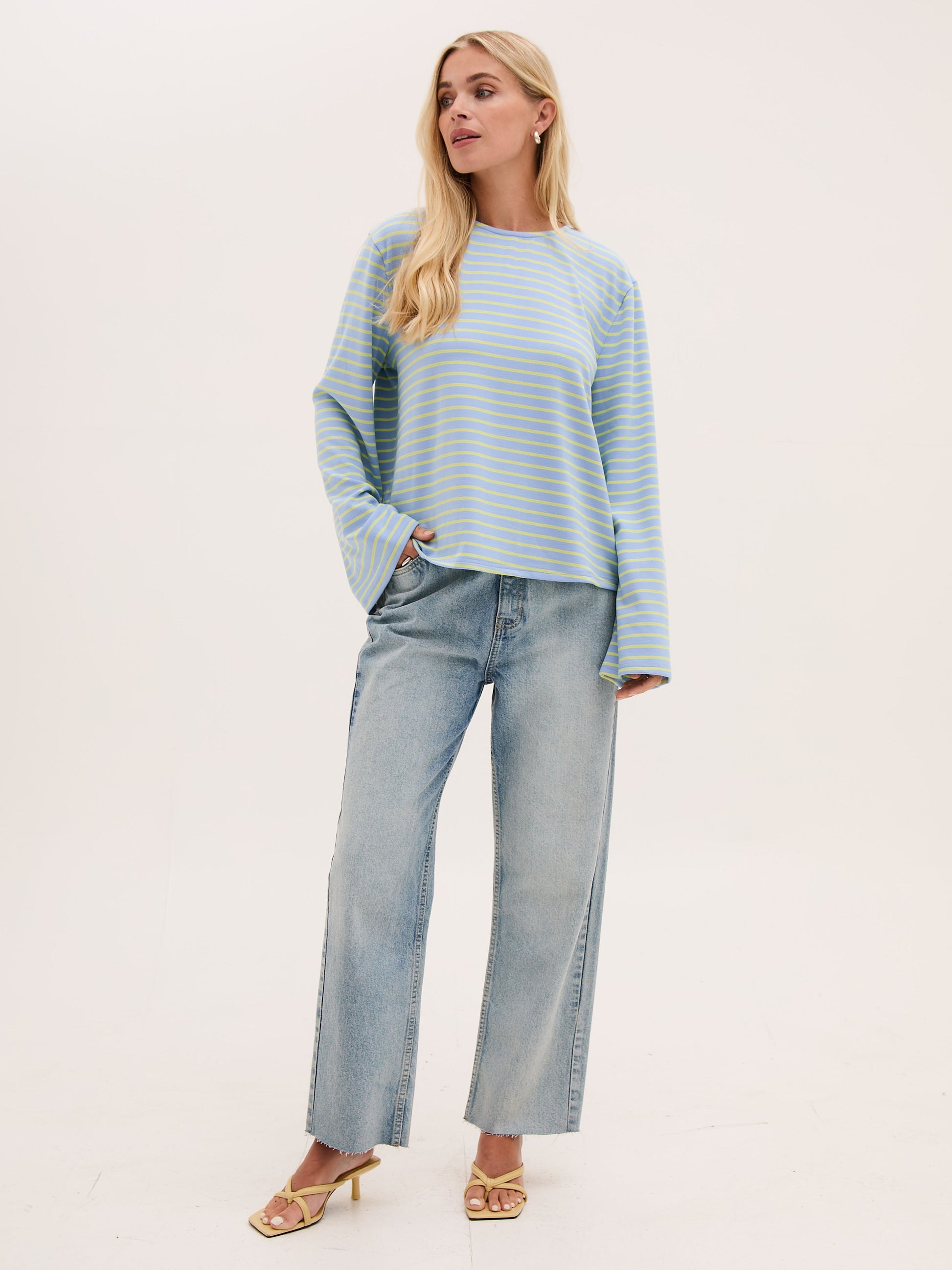 FIKA "Celine T Shirt" (Blue & Yellow" - ClobR