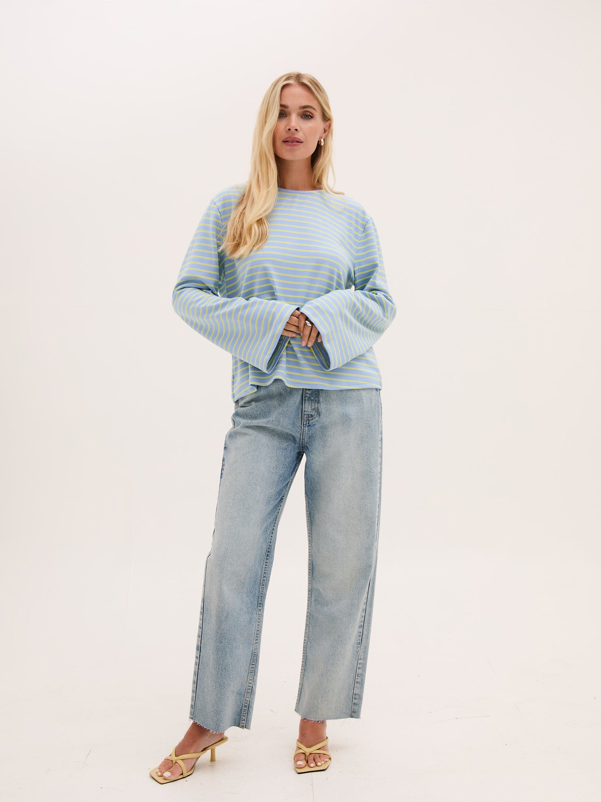 FIKA "Celine T Shirt" (Blue & Yellow" - ClobR