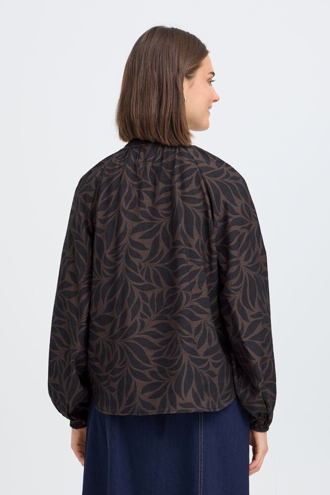 FRANSA "FRAriana Blouse " (Hot Fudge) - ClobR