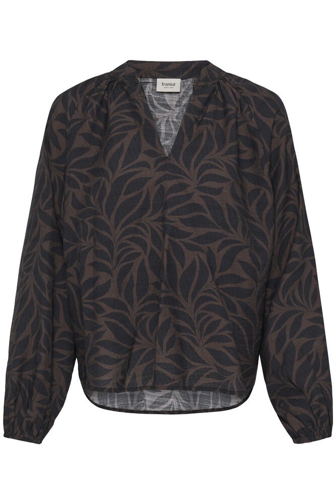 FRANSA "FRAriana Blouse " (Hot Fudge) - ClobR