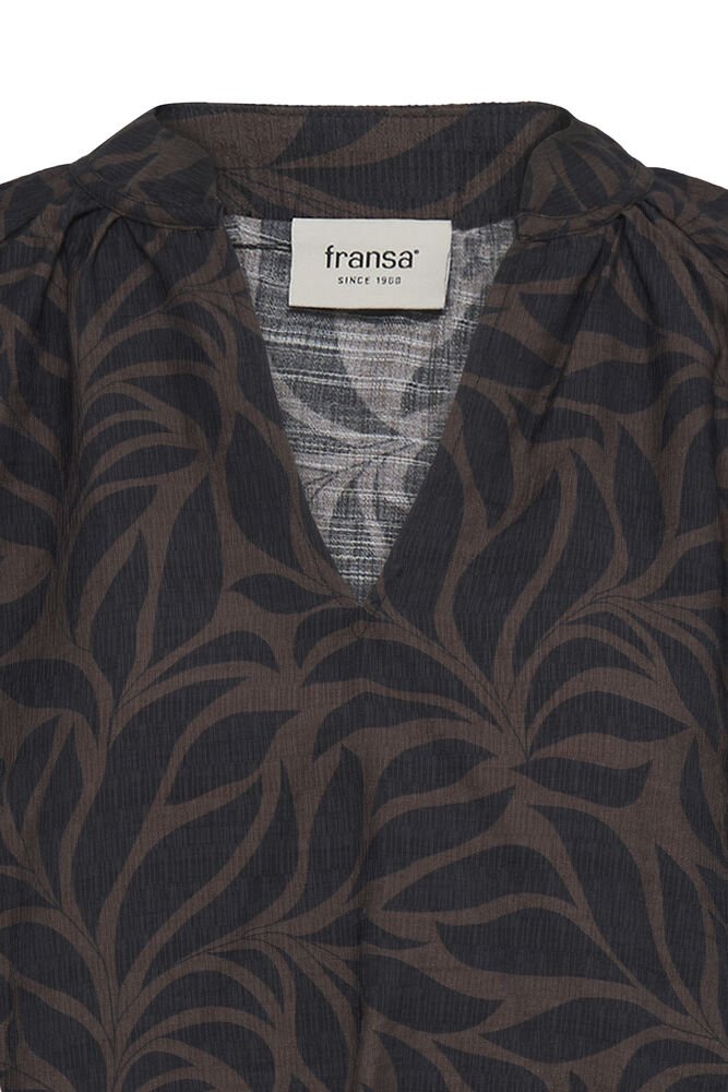 FRANSA "FRAriana Blouse " (Hot Fudge) - ClobR