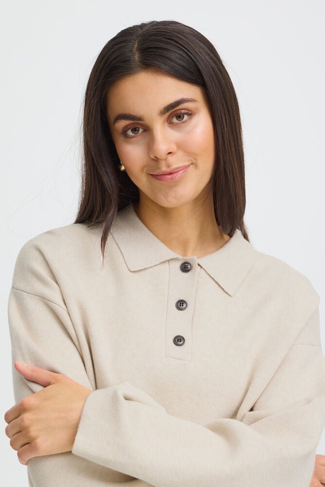 FRANSA "FRVioleta Jumper 1"(Oatmeal Melange) - ClobR