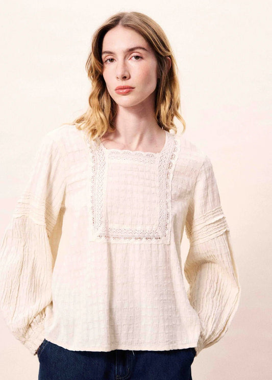 FRNCH"Teahura Blouse" (Beurre) - ClobR