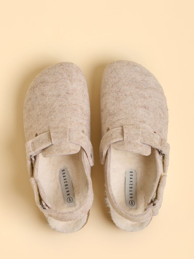 BRAKEBURN "Arctic Plush Slipper" (Cream)