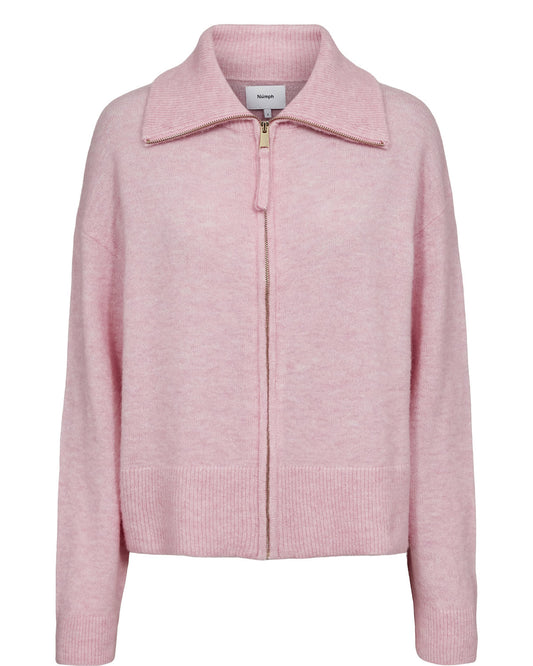 The NUFUETTE Cardigan by Numph is a contemporary knit that's as versatile as it is stylish. Designed in a relaxed, boxy fit, this modern cardigan features a full-length zip fastening, allowing you to wear it fully zipped for a polished look or partially open for a more casual feel.