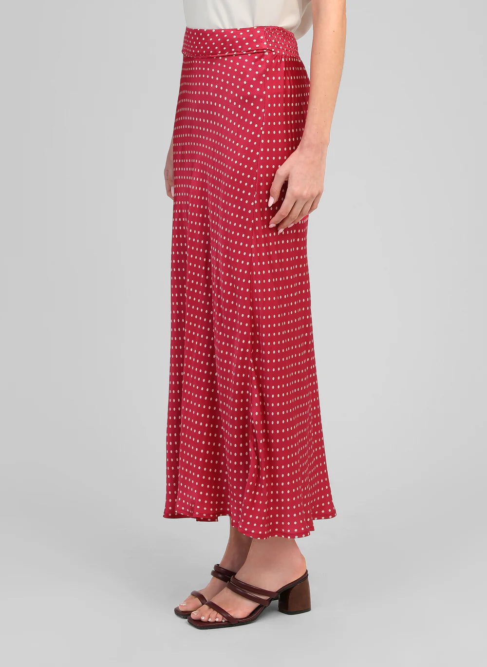 AN'GE "Galice Skirt" (Doriva Framboise)