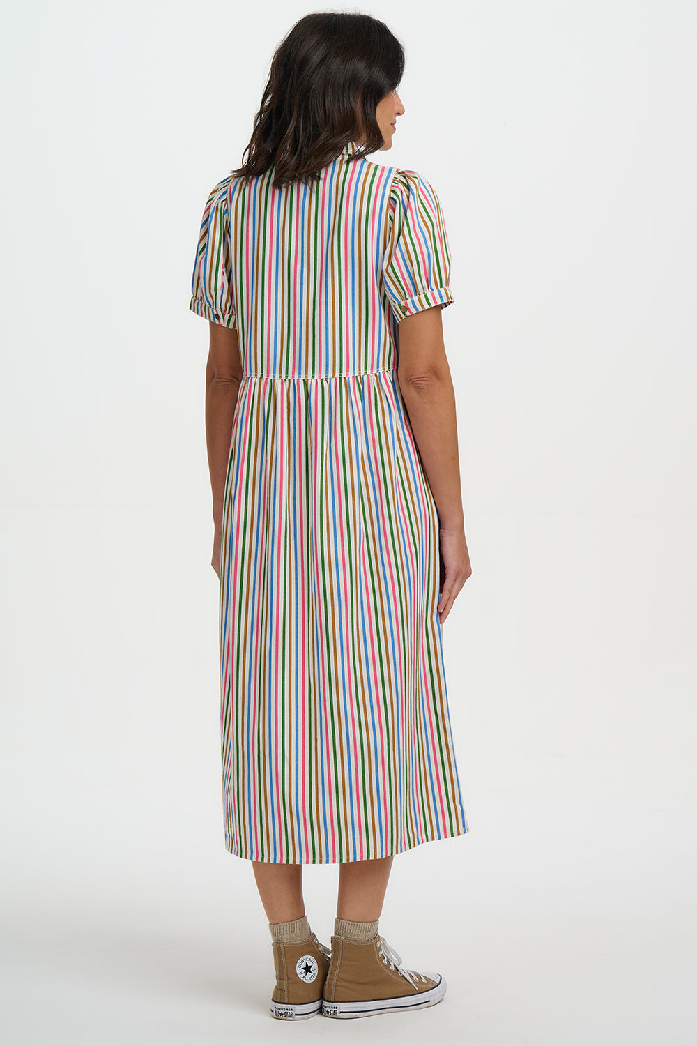 SUGARHILL " Gillian Midi Smock Dress" (Multi)