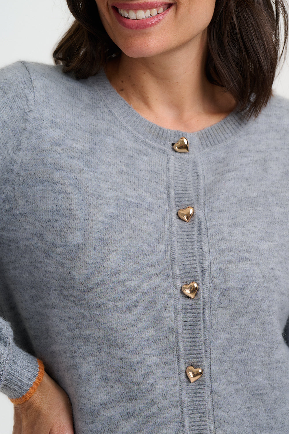 SUGARHILL "Glinda Cardigan" (Grey Melange)
