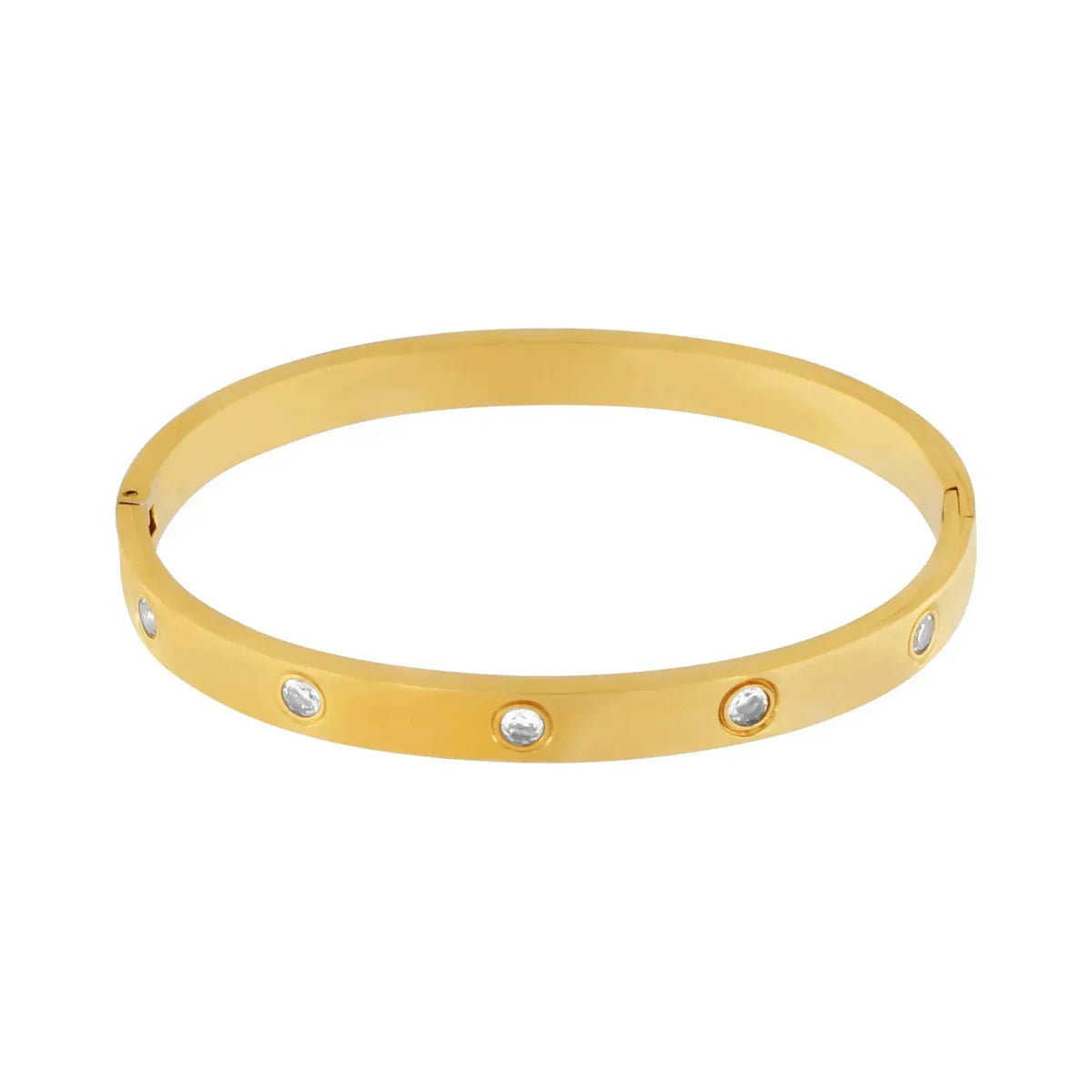 DANSK "Joy Waterproof CZ Crystal 2mm Chain Bracelet" ( Gold Plated)