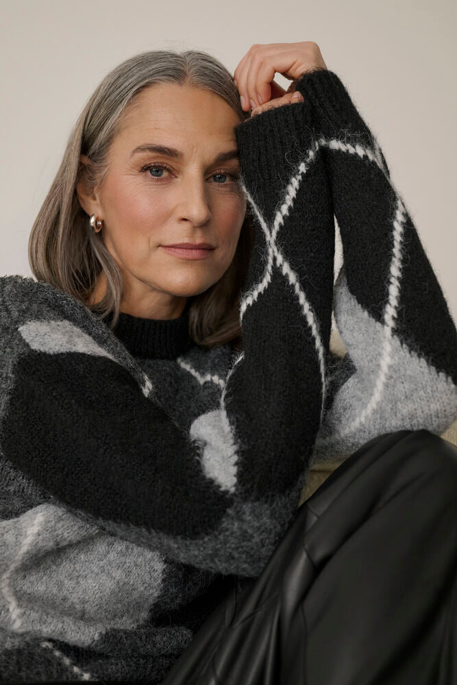 KAFFE "KAgrith Knit "(Grey Mel)