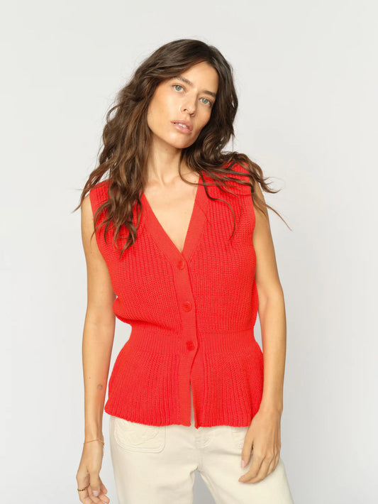 MOS MOSH "MMHerbi Knit Vest " (Spicy Orange)