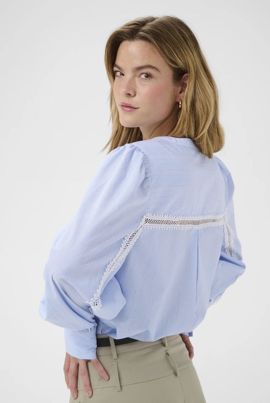 KAFFE "KAJada Blouse" ( Blue )