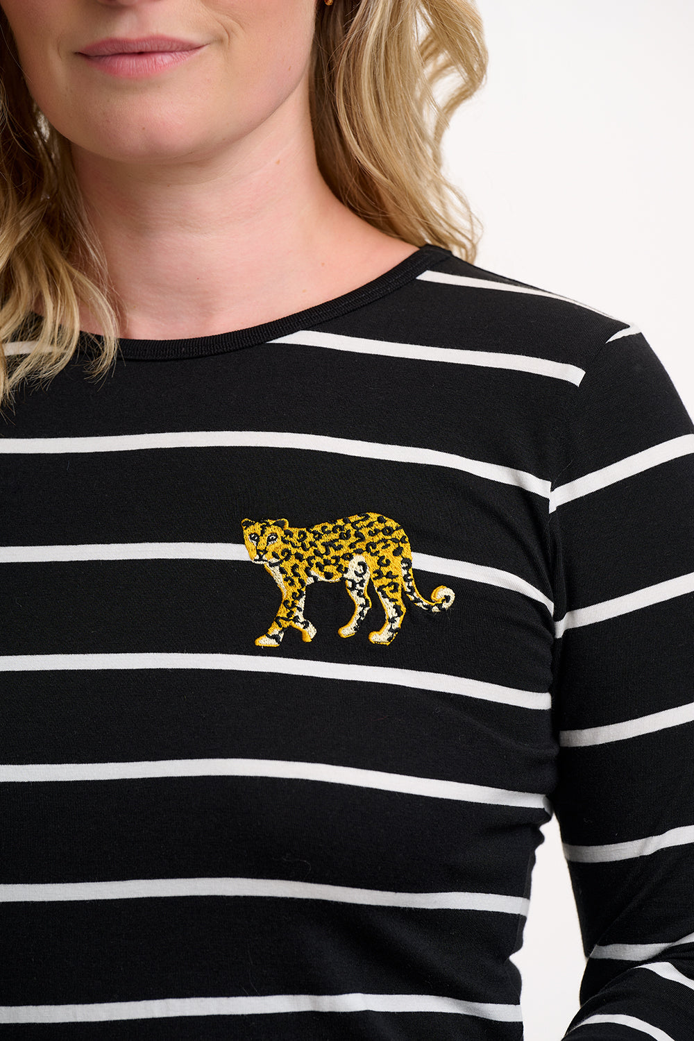 SUGARHILL "Josie Jersey Top" (Black/White)