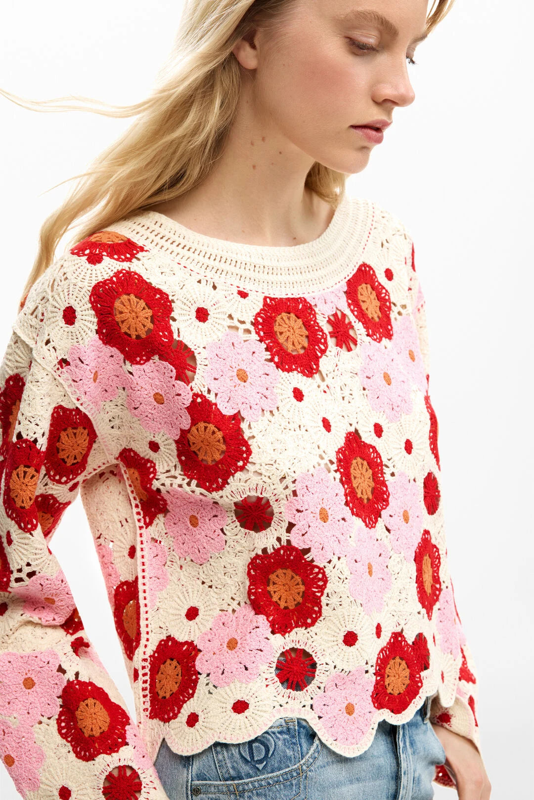 DESIGUAL Noruega Jumper (Crudo)