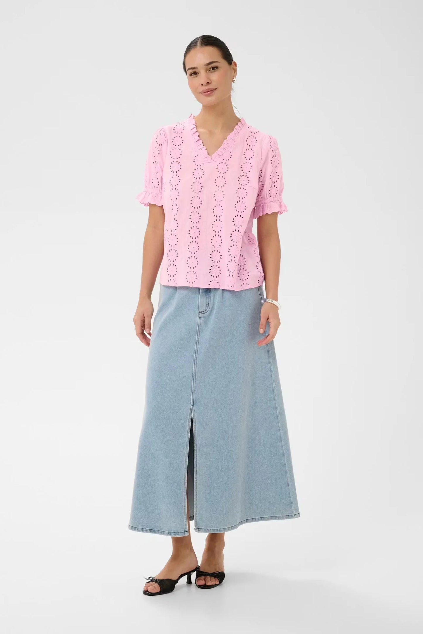 KAFFE "KADona Blouse" ( Pink Frosting)