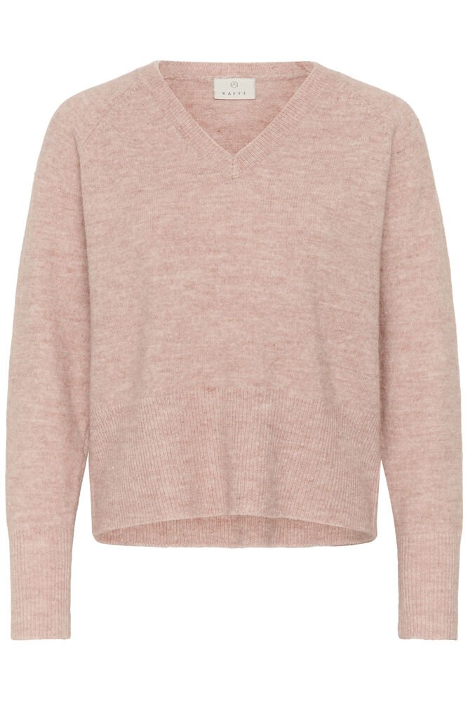 KAFFE "KANiel V Neck Pullover" (Pale Mauve) - ClobR