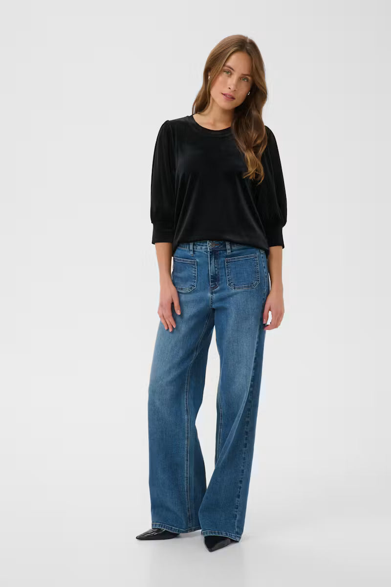 KAFFE "KAKelly Blouse" (Black Deep)