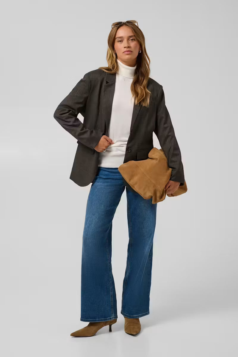 KAFFE "KALenora Blazer" (Dark Grey Check)
