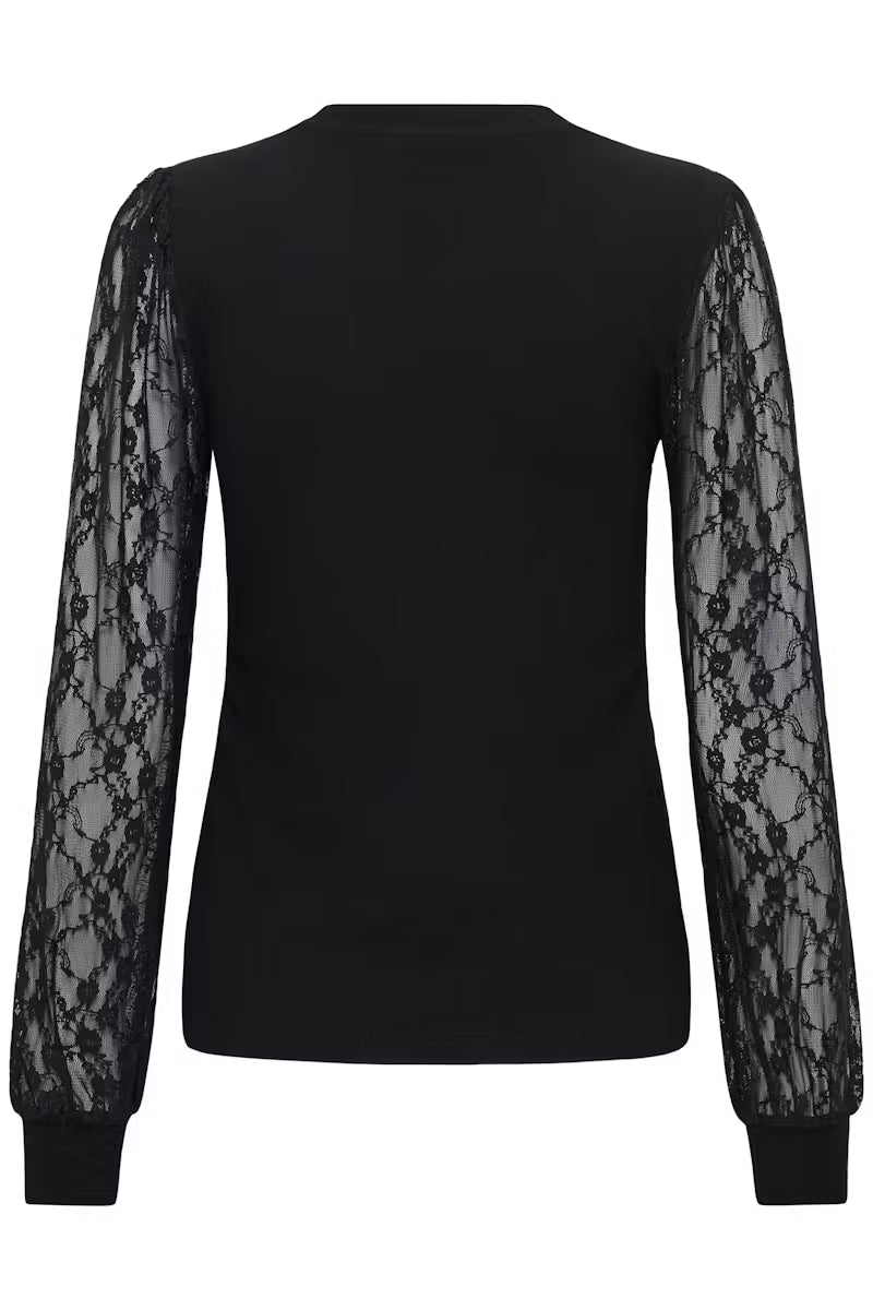KAFFE "KALiana Lace blouse" (Black Deep)