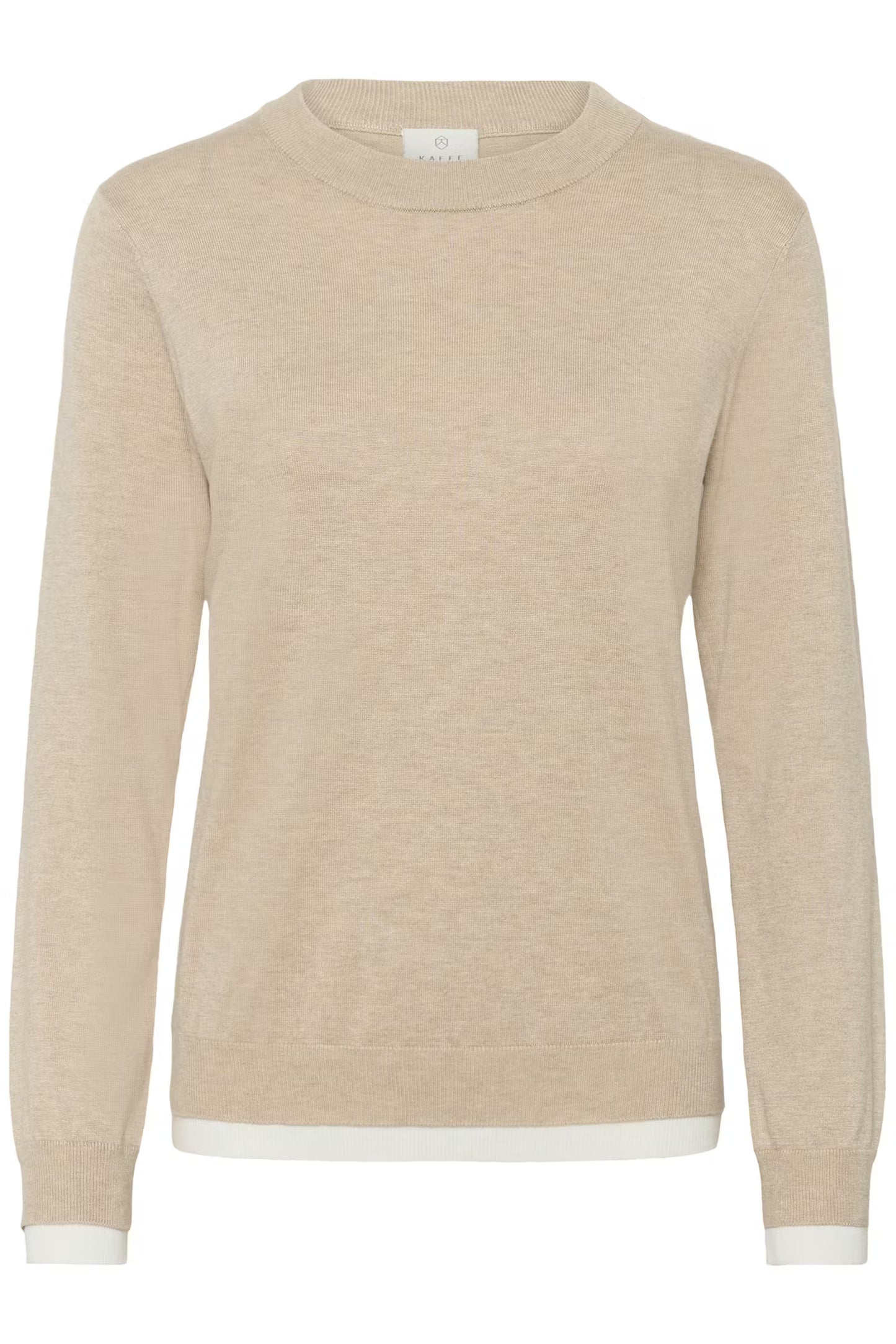 KAFFE "KAlizza Contrast Pullover" (Grey)