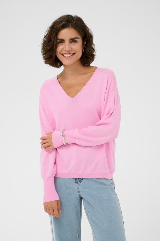 KAFFE "KALizza Mai Pullover" (Pink Frosting)