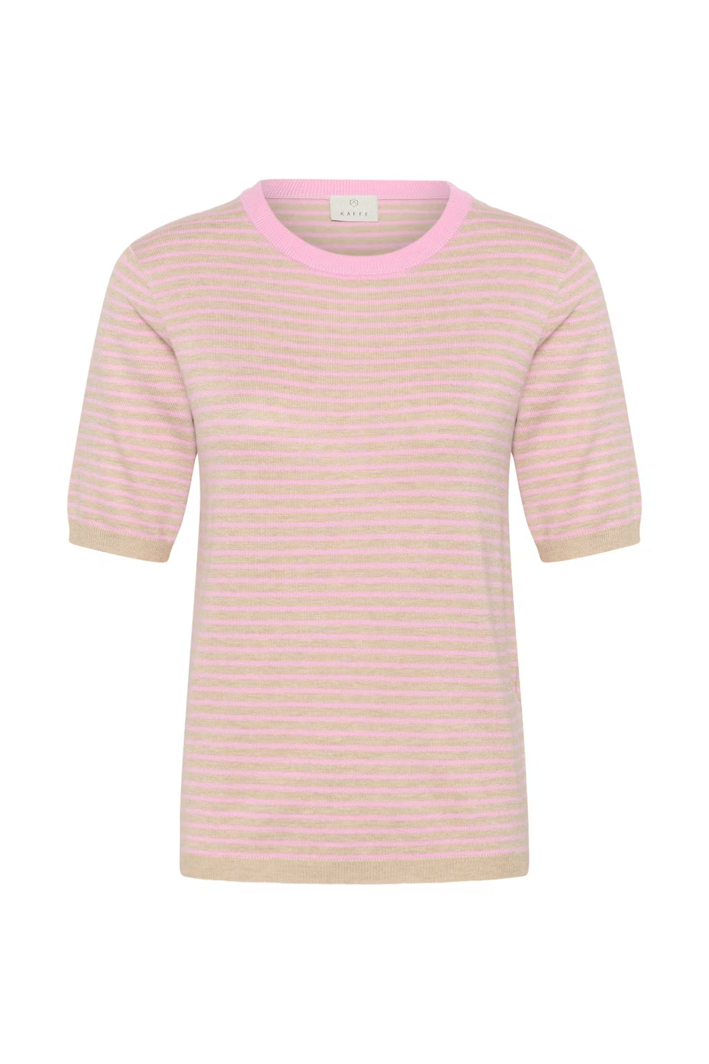 KAFFE "KALizza Narrow Striped Pullover" (Feather & Pink)