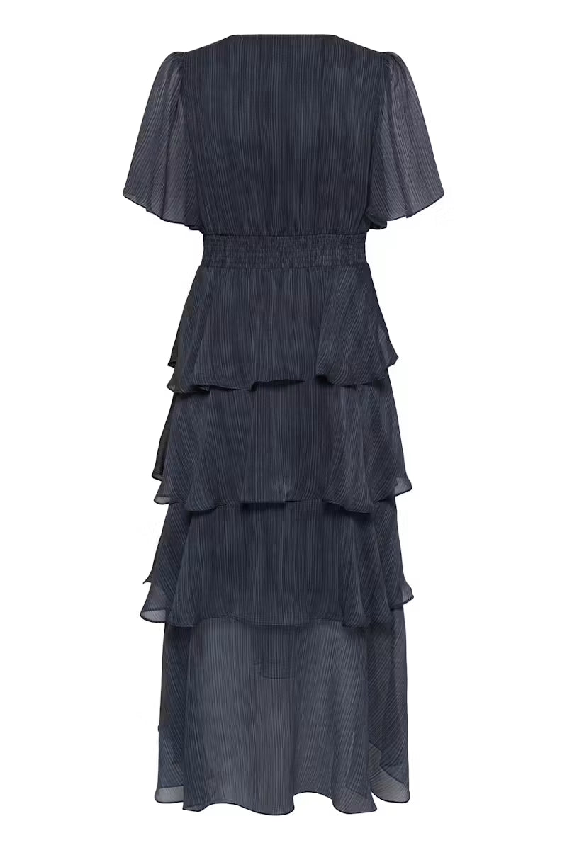 KAFFE "KAlouisa Dress" (Blue Blurry Stripes)