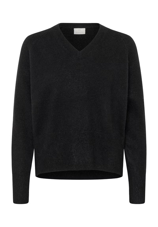 KAFFE "KAniel V Neck Pullover" (Black Deep)
