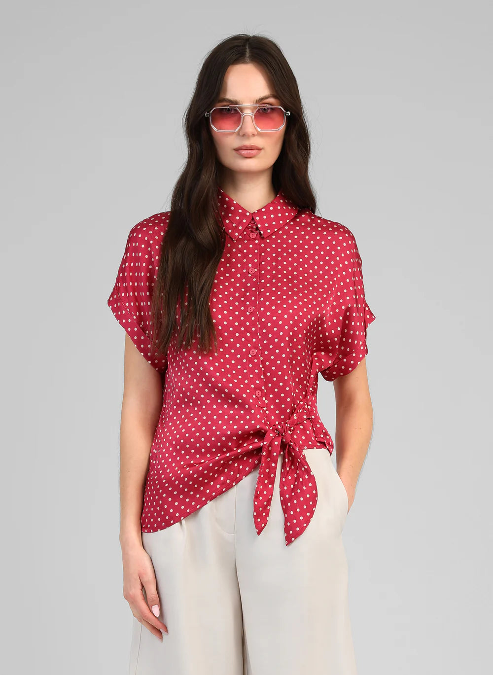 AN'GE "Kaviny Blouse" ( Doriva Framboise)