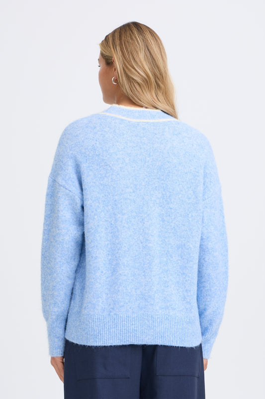 FRANSA "RKendra Cardigan 2" (Della Robbia Blue)