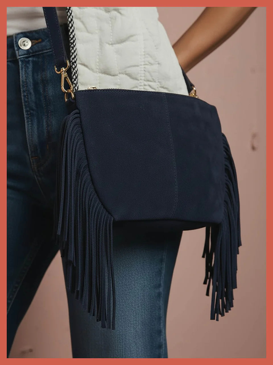 NOOKI "Kingston Tassle Cross Body "(Blue)