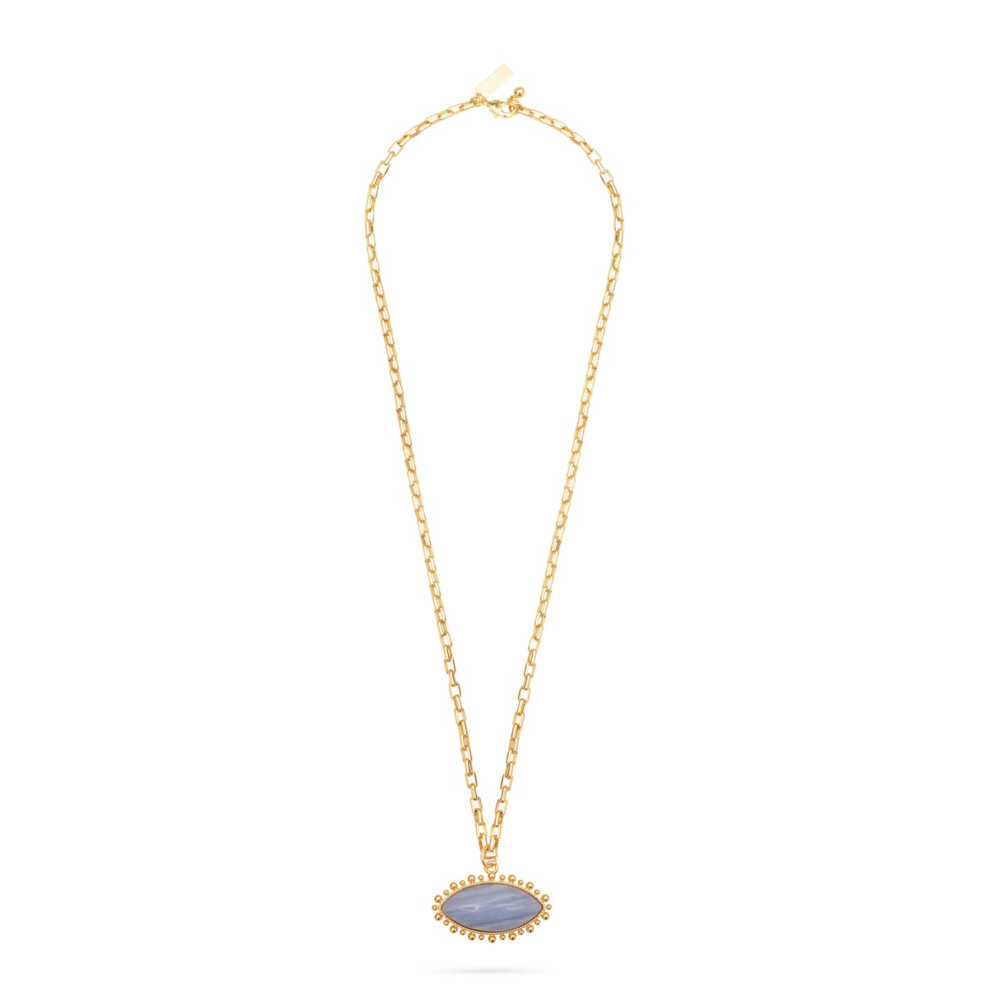 TALIS CHAINS "Blue Lace Eye Pendant Necklace" (Blue Lace)