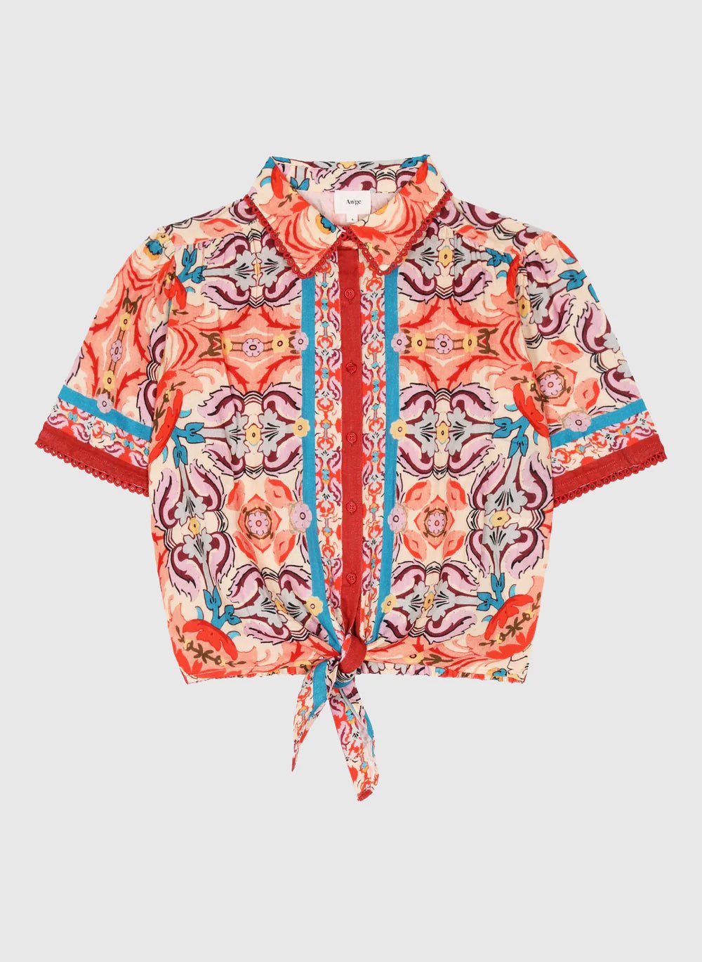 LA'NGE "Saturna Shirt" (Folka Corail) - ClobR