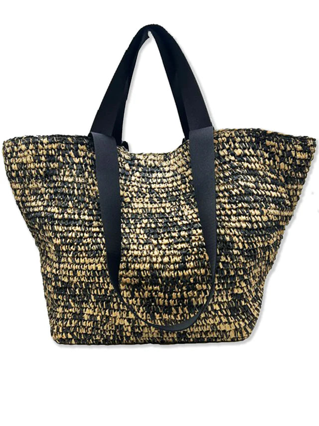 The only Summer bag you need! Oversized shoulder tote fom NOOKI, with a square base, compfortable soft shoulder strap so it sits firmly on your shoulder.